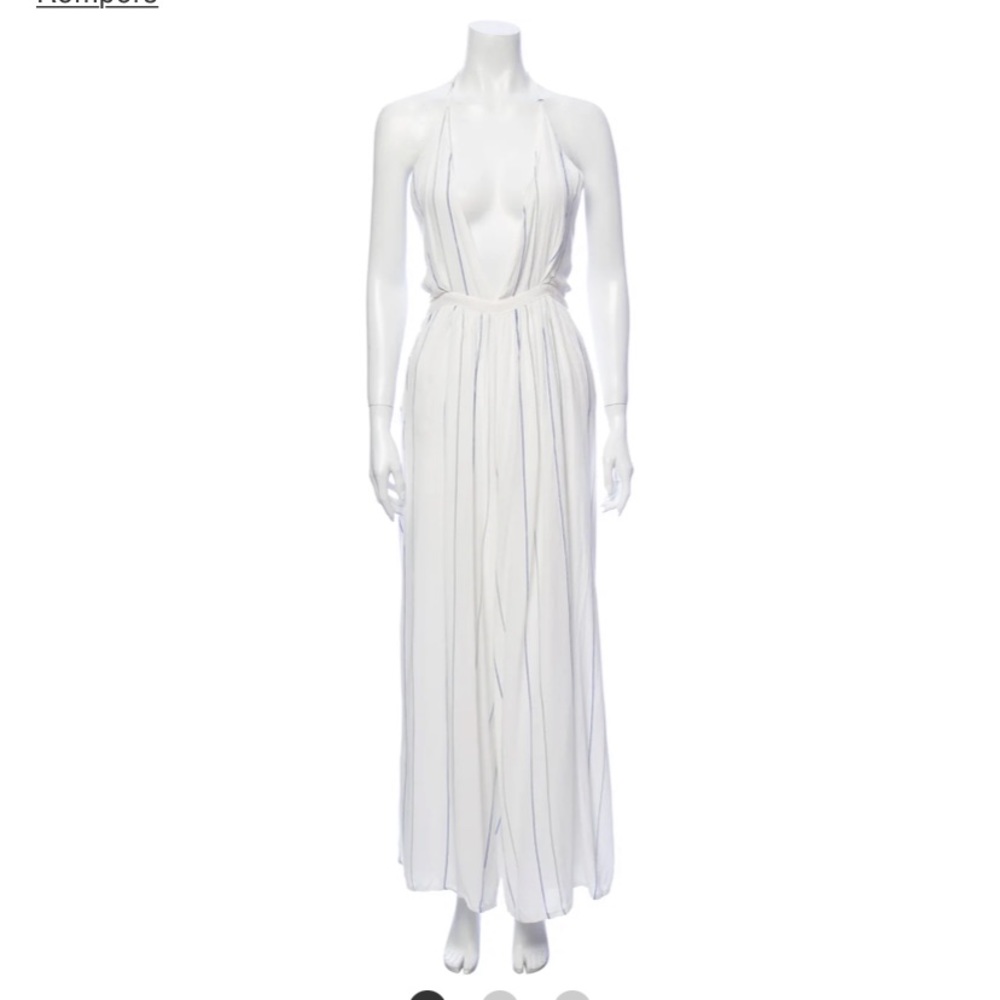 Faithfull the Brand white/black striped jumpsuit